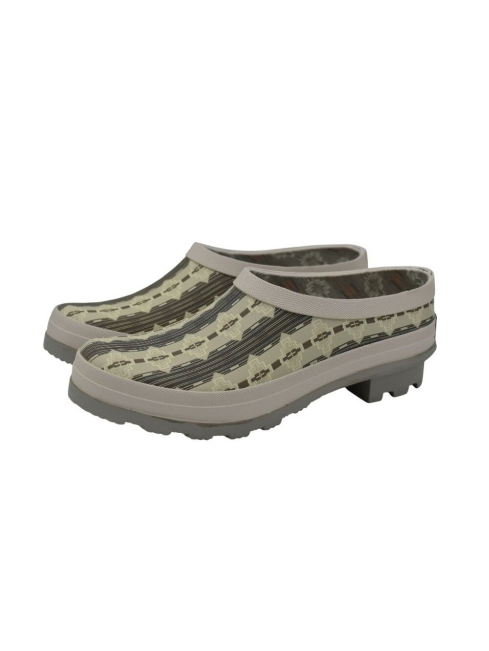 Pendleton Womens Size‎ 9 Santa Clara Garden Tan Rain Clogs Mules Shoes